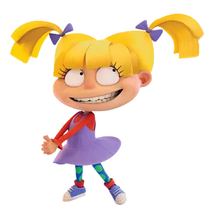 Caption: Angelica Pickles Exhibiting Her Sly Charm Wallpaper