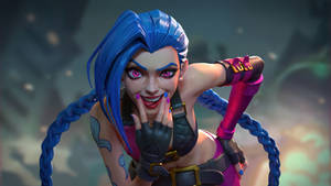 Caption: Arcane League Of Legends - Loose Cannon Firing Up Wallpaper