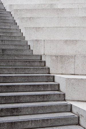 Caption: Architectural Detail Of Concrete Texture Staircase Wallpaper