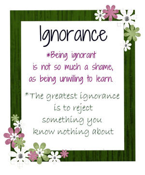 Caption: Awakening From Ignorance - Inspiring Quotation Wallpaper