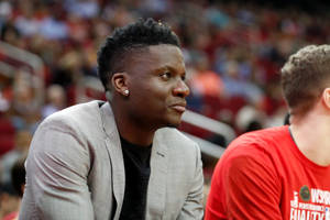 Caption: Clint Capela Flaunts His Stylish Formal Look Wallpaper