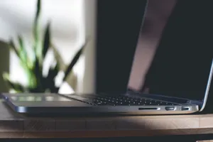 Caption: Corporate Trendsetter's Workspace Wallpaper
