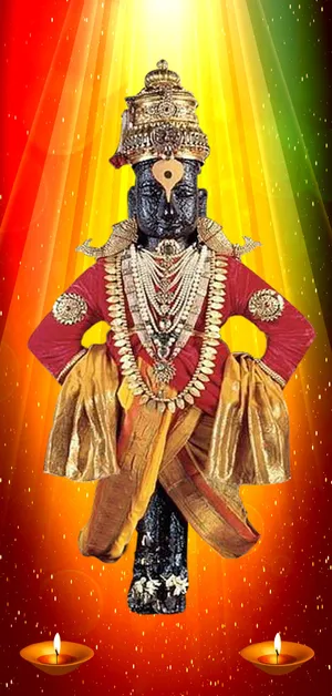 Caption: Devotion In Vision: Ancient Hindu Deity, Lord Pandurang Wallpaper