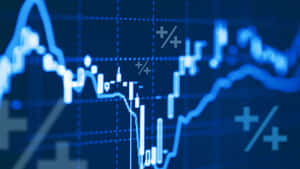 Caption: Dynamic Stock Market Trading Graph Wallpaper