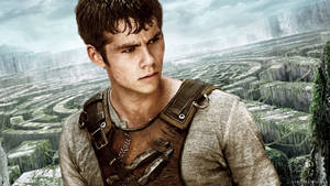 Caption: Enigmatic Dylan O'brien In Maze Runner Wallpaper