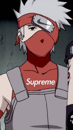 Caption: Enigmatic Kakashi Hatake In Supreme Style Wallpaper