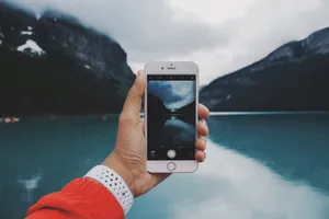 Caption: Exquisite Iphone 8 Against A Simple, Elegant Background Wallpaper