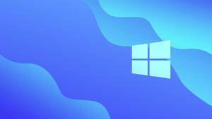 Caption: Innovative Blue Wavy Design Of Original Windows Wallpaper