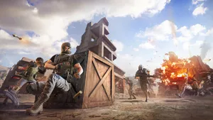 Caption: Intense Battle In Player Unknown's Battlegrounds Wallpaper