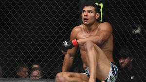 Caption: Intense Post Fight Moment With Paulo Costa Wallpaper