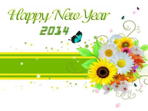 Caption: Jubilant New Year Celebrations 2014 Wallpaper