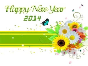 Caption: Jubilant New Year Celebrations 2014 Wallpaper