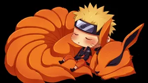 Caption: Kurama In Adorable Light Wallpaper