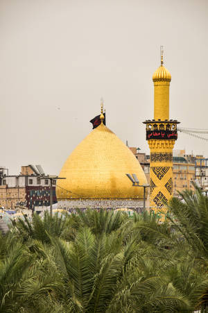 Caption: Majestic Al Abbas Shrine In Iraq. Wallpaper