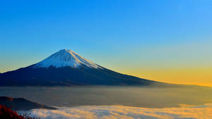 Caption: Majestic Mount Fuji In Autumn Wallpaper