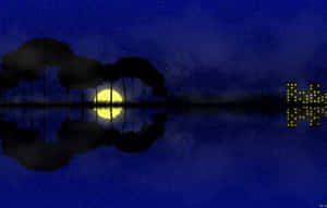 Caption: Majestic Sunset Over Serene Waters Wallpaper