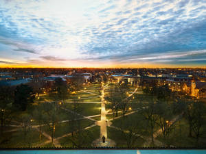 Caption: Majestic View Of The Oval At Ohio State University Wallpaper