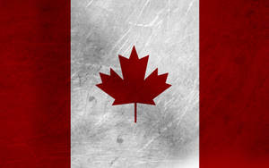 Caption: Metallic Shine Of Canadian Pride Wallpaper