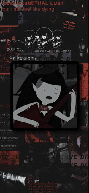 Caption: Mystical Marceline Illustration In Alt Aesthetic Style Wallpaper