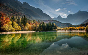 Caption: Picturesque Summer View In Ljubljana, Slovenia Wallpaper