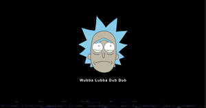 Caption: Reflecting Melancholy - A Profound Portrait Of Rick Sanchez Wallpaper