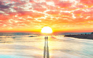 Caption: Romantic Escape By The Shore. Wallpaper