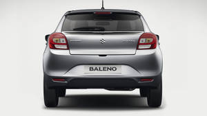 Caption: Sleek And Stylish, Suzuki Baleno Rear View Wallpaper