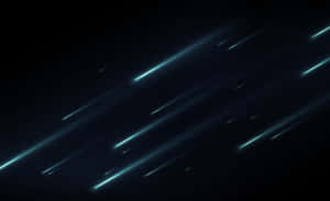 Caption: Spectacular Meteor Shower In The Night Sky Wallpaper