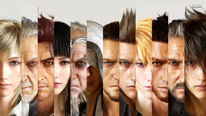 Caption: The Main Characters Of Final Fantasy Xv Wallpaper