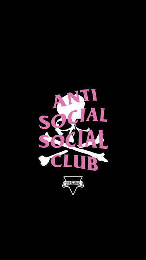 Caption: Unearth The Streetwear Edge With Anti Social Social Club Skull And Bones Wallpaper