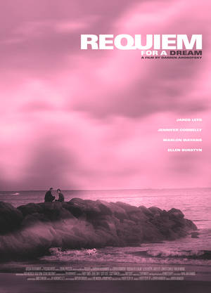 Caption: Unorthodox Poster Representation Of The Movie, Requiem For A Dream. Wallpaper