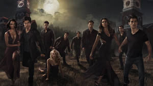 Caption: Unraveling The Mystery Of Vampire Diaries Wallpaper