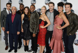 Captivated Cast Of Abc's Station 19: A Moment From The Premiere. Wallpaper