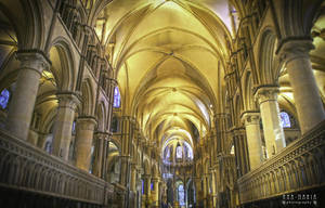 Captivating 4k Architecture Of A Cathedral Interior Wallpaper