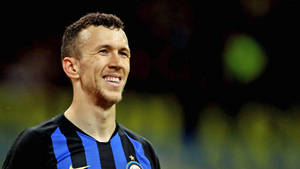 Captivating Close-up Shot Of Ivan Perisic Wallpaper