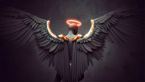 Captivating Dark Angel In Ethereal 3d Art Wallpaper