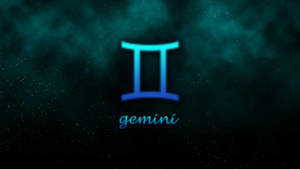Captivating Gemini Zodiac Icon Wallpaper