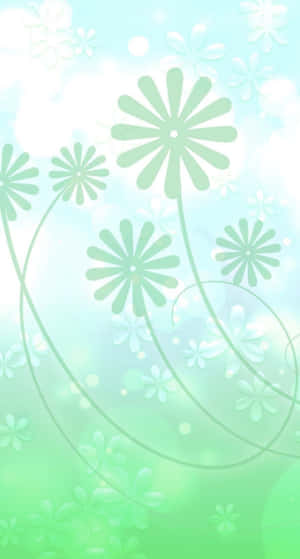 Captivating Pastel Green Aesthetic Wallpaper