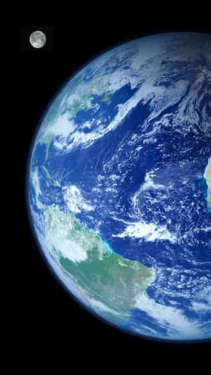 Captivating View Of Planet Earth As Seen From Space. Wallpaper