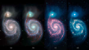 Captivating View Of Whirlpool Galaxy Wallpaper