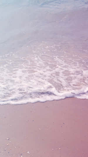 Capture The Perfect Beach Vacation With A Splash Of Pink! Wallpaper