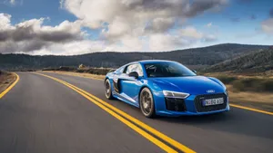 Car 4k Blue Audi R8 Wallpaper