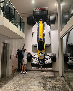 Car Of Daniel Suarez On Wall Wallpaper