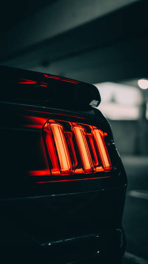 Car Red And Black Tail Light Wallpaper