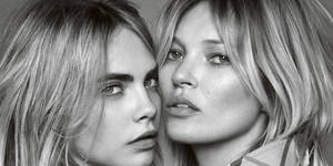 Cara Delevingne And Kate Moss Wallpaper