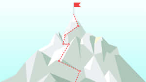 Career Mountain Of Success Art Wallpaper
