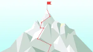 Career Mountain Of Success Art Wallpaper