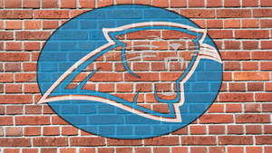 Carolina Panthers On Brick Wall Wallpaper
