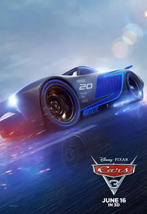 Cars 3 Poster Featuring Jackson Storm Wallpaper