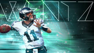 Carson Wentz Graphic Art Wallpaper